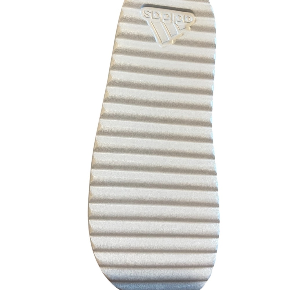 Adidas Women's Gray Platform Slide Sandals - Picture 2 of 2